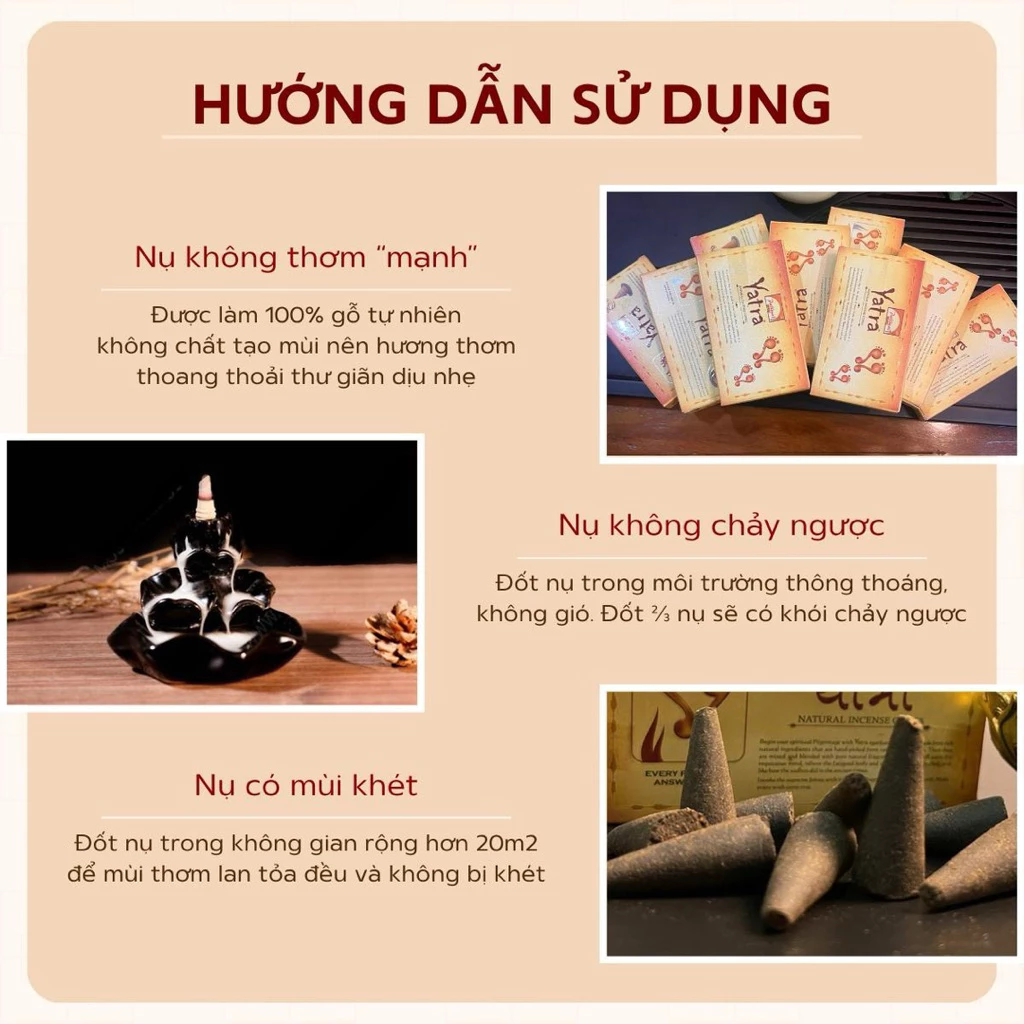 Nhang Nụ Yatra - Nhang Nụ Ấn Độ - Hàng Chính Hãng