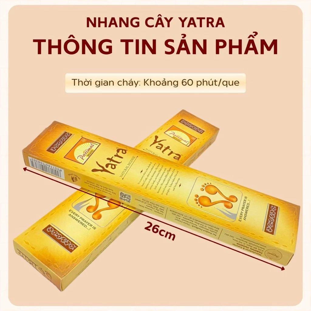 Nhang Cây Yatra - Nhang Đàn Hương Ấn Độ - Nhang Ấn Độ - Hàng Chính Hãng