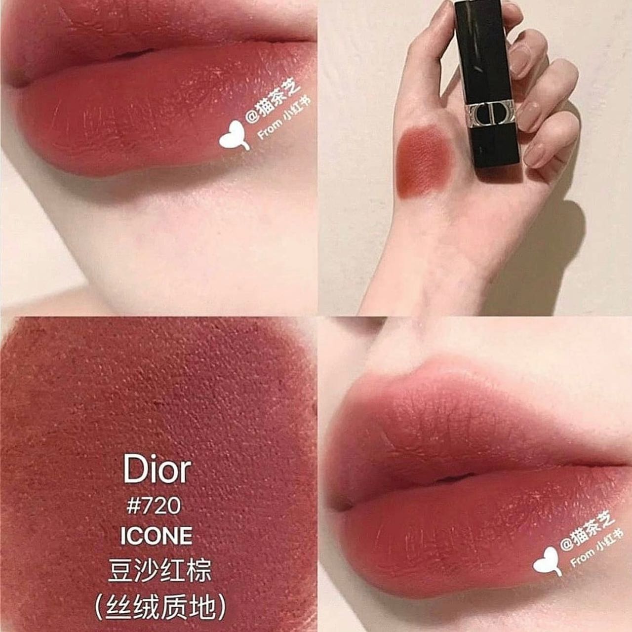 Son Dior Velvet 720 Icóne  Màu Hồng Đất  KYOVN