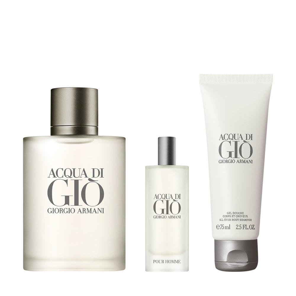 Set Nước Hoa Nam Giorgio Armani Acqua Di Giò EDT ( 100ml + 15ml + Sữa tắm 75ml )