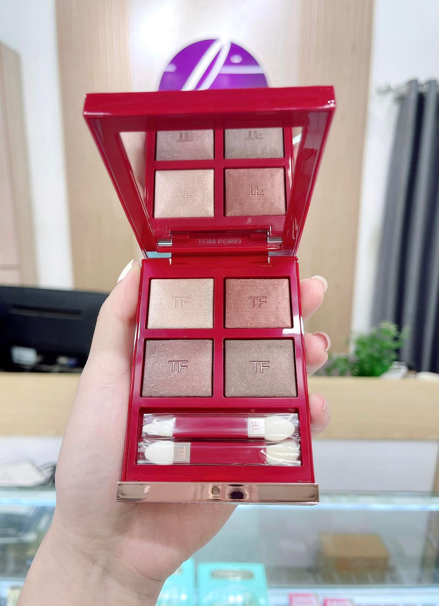 Bảng mắt TOM FORD Lost Cherry Eye Color Quad (vỏ đỏ)| 03 Body Heat - Mỹ  Phẩm Hàng Hiệu Pháp - 