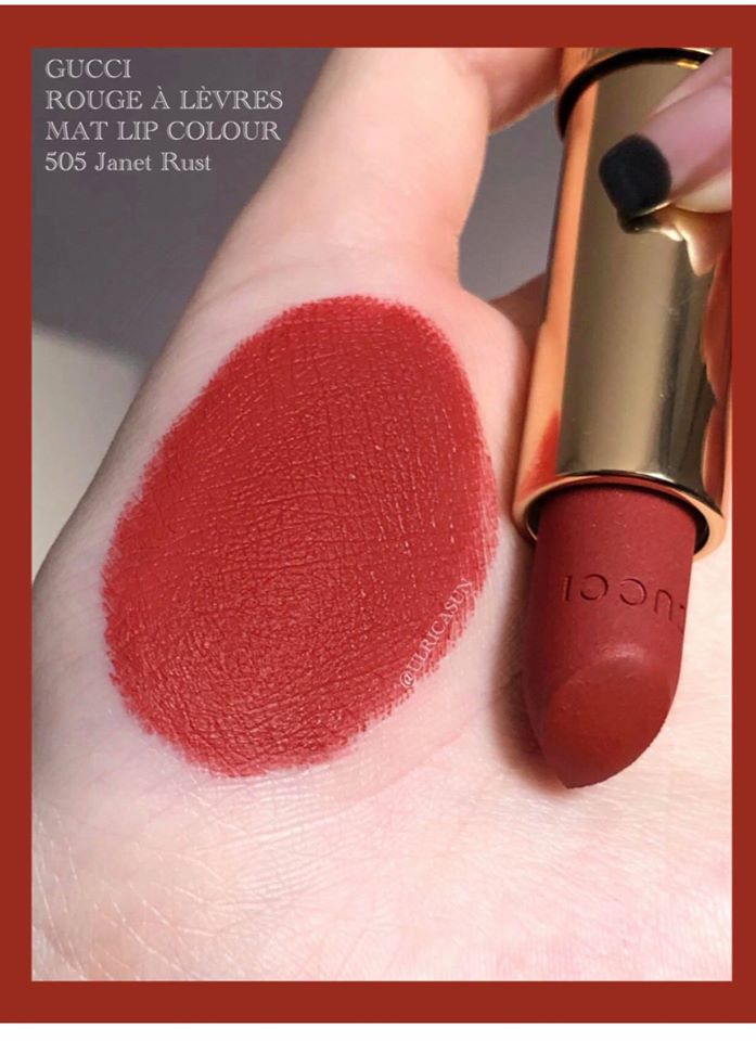 Son GUCCI MATTE 505 Jane Rust - Mỹ Phẩm Hàng Hiệu Pháp - "Paris in your bag"