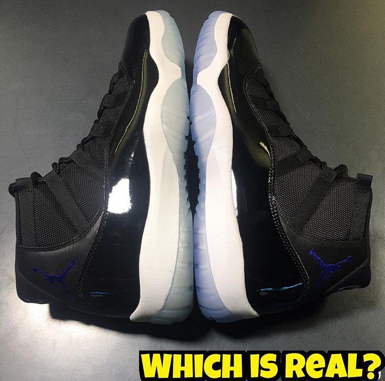 real vs fake space jams