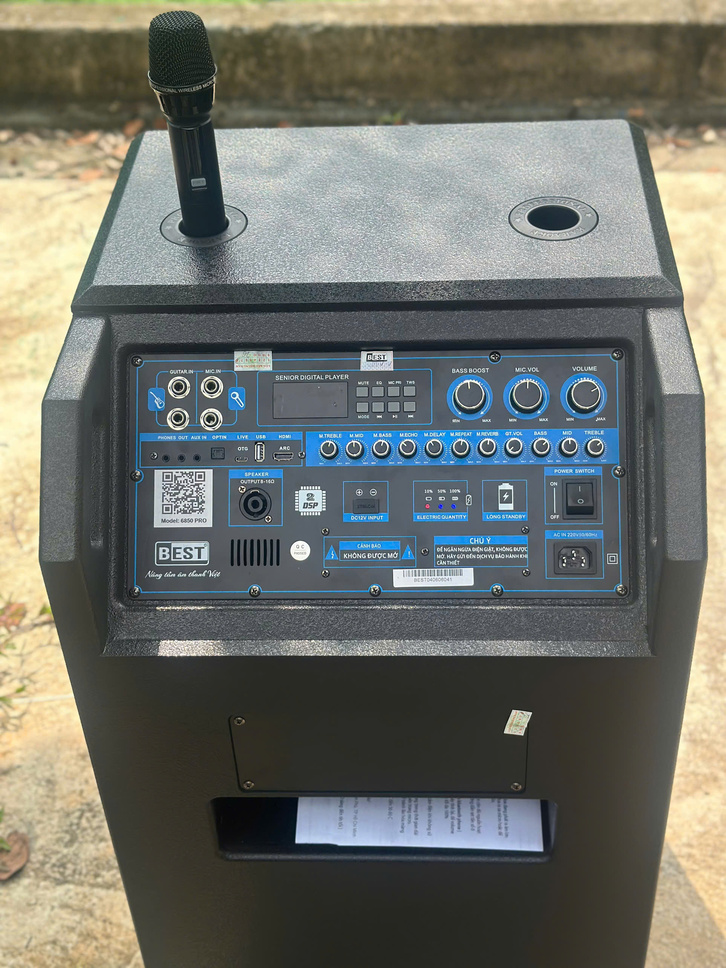 Bảng điều khiển và các chức năng chỉnh âm trên BEST 6850PRO