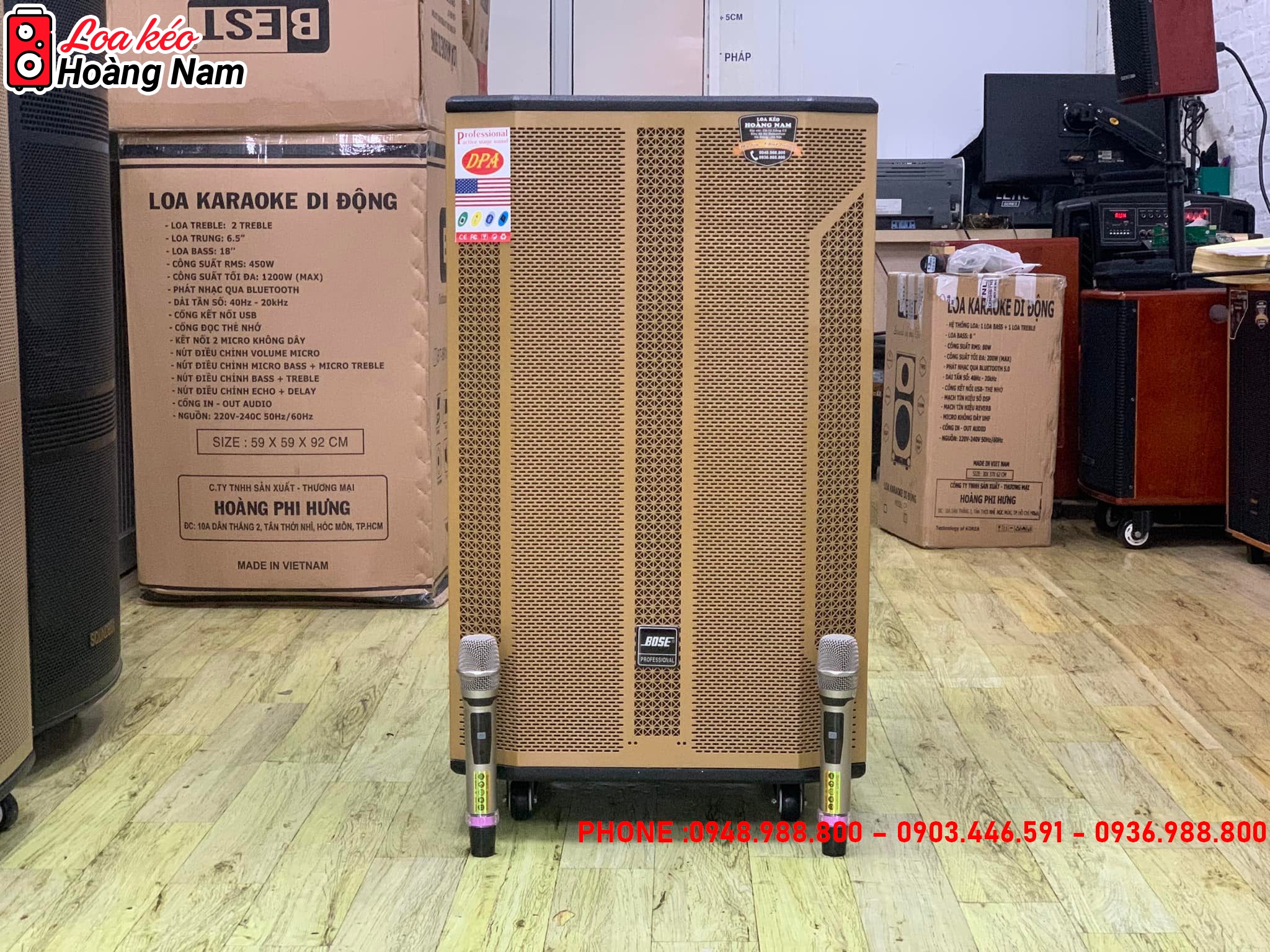 Loa kéo Bose DK8686- Loa Kéo Công Suất Lớn - Loa kéo Hoàng Nam ...