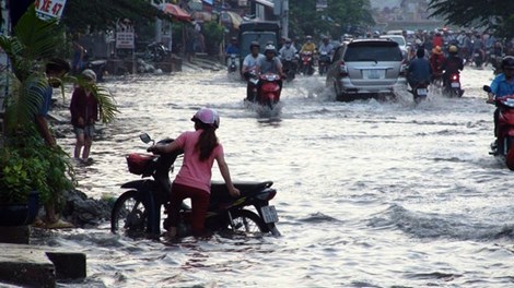 Kinh nghiệm xử lý xe ô tô khi đi vào đường ngập nước