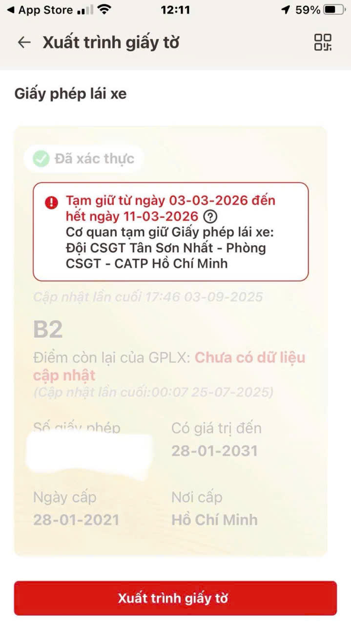 Tạm Giữ Bằng Lái Có Lưu Hành Được Không?