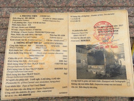 Xử phạt, tịch thu xe