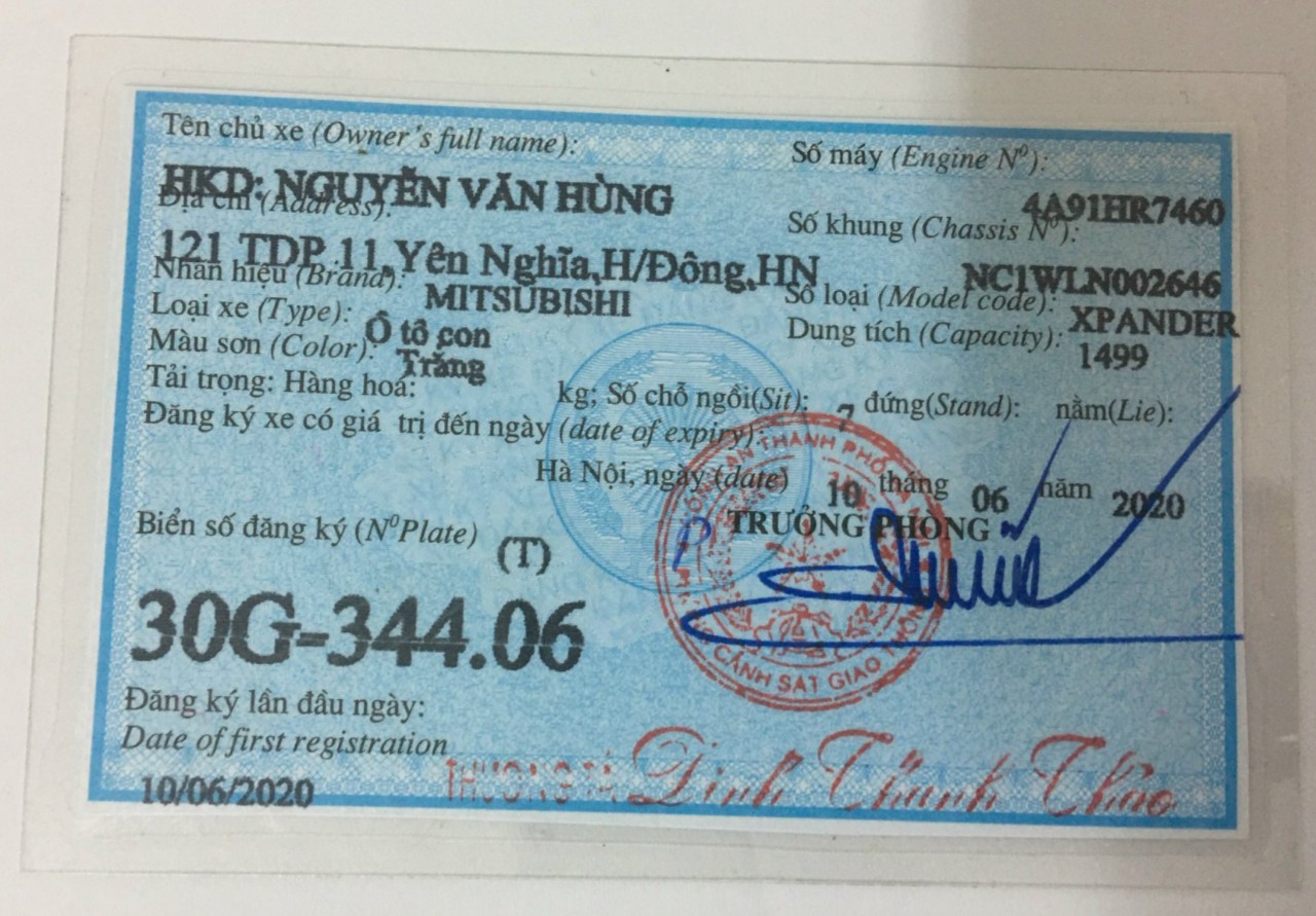 Dịch vụ sang tên xe ô tô hộ kinh doanh cá thể tại Hà Nội