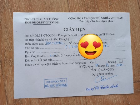 Cấp Lại Giấy Tờ Xe Ô Tô Mang Tên Công Ty Quận Thanh Xuân