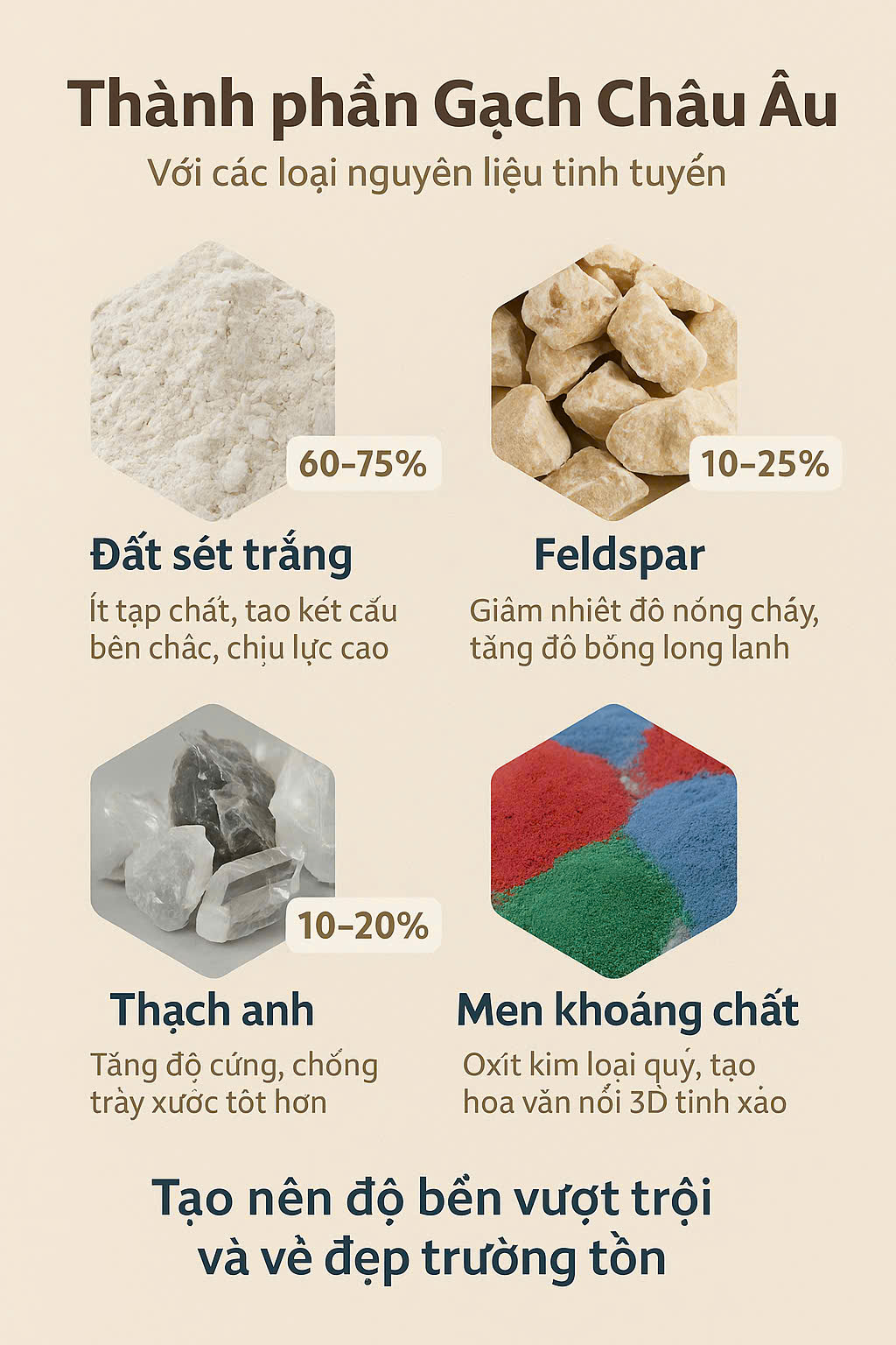 LỢI ÍCH KHI CHỌN GẠCH ỐP LÁT CHÂU ÂU