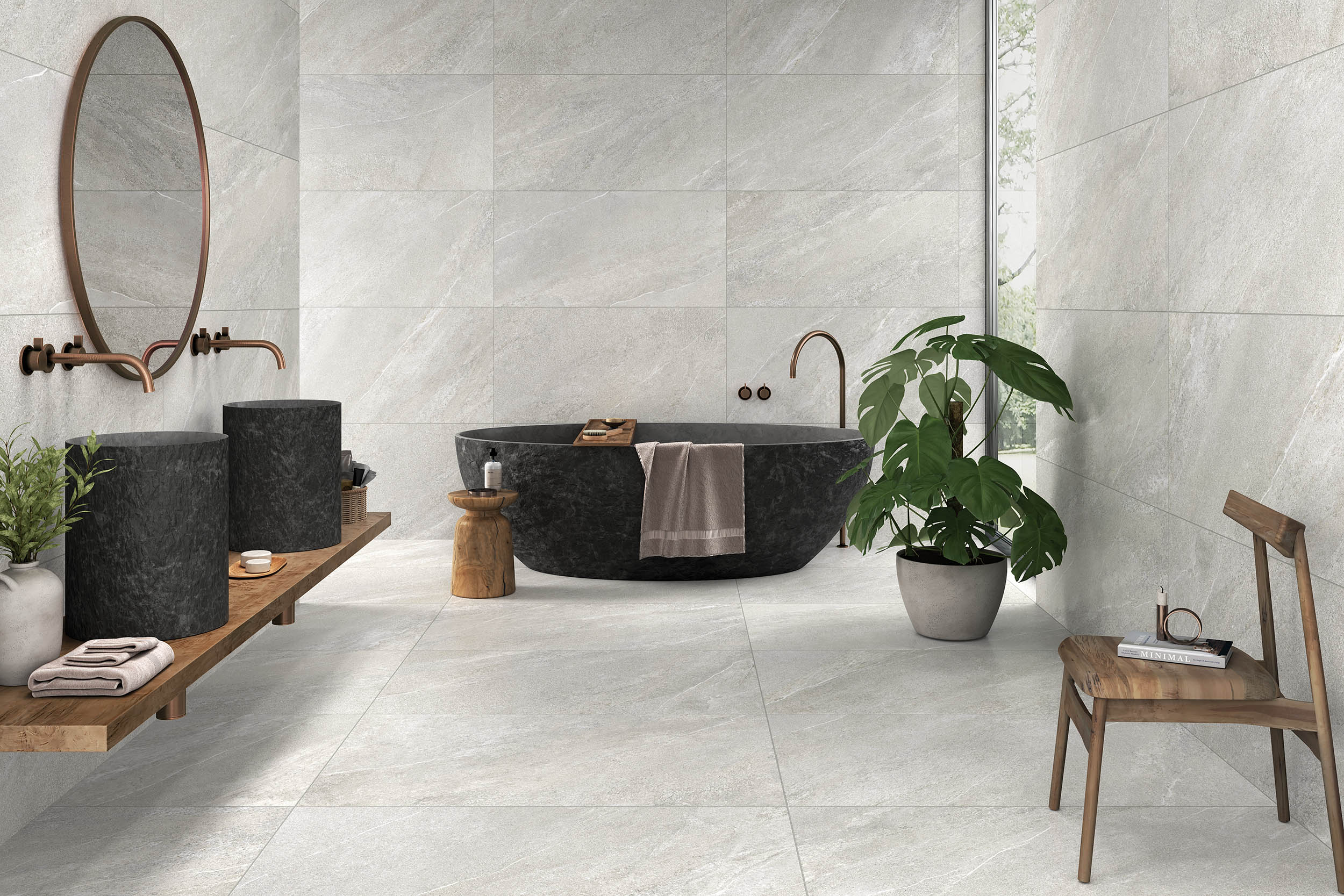 GẠCH SAKHIR GREY 600X1200 MEN MAT