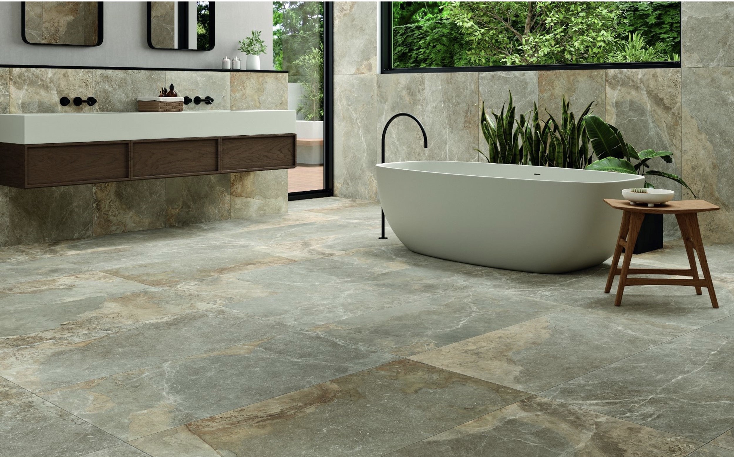 GẠCH SAKHIR GREY 600X1200 MEN MAT