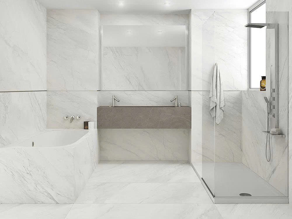      PORCELANOSA  GLEM WHITE POLISHED