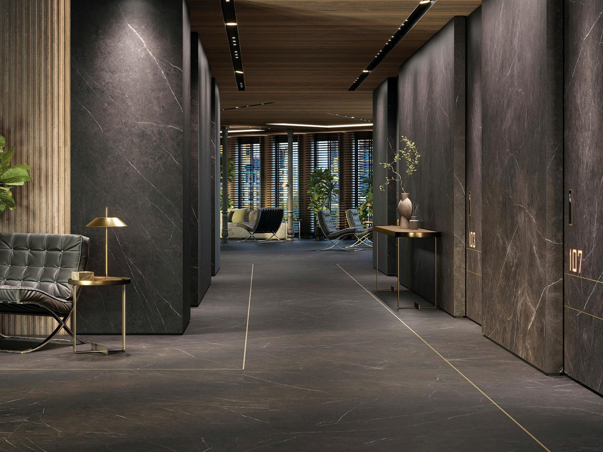 PORCELANOSA  LIEM DARK POLISHED