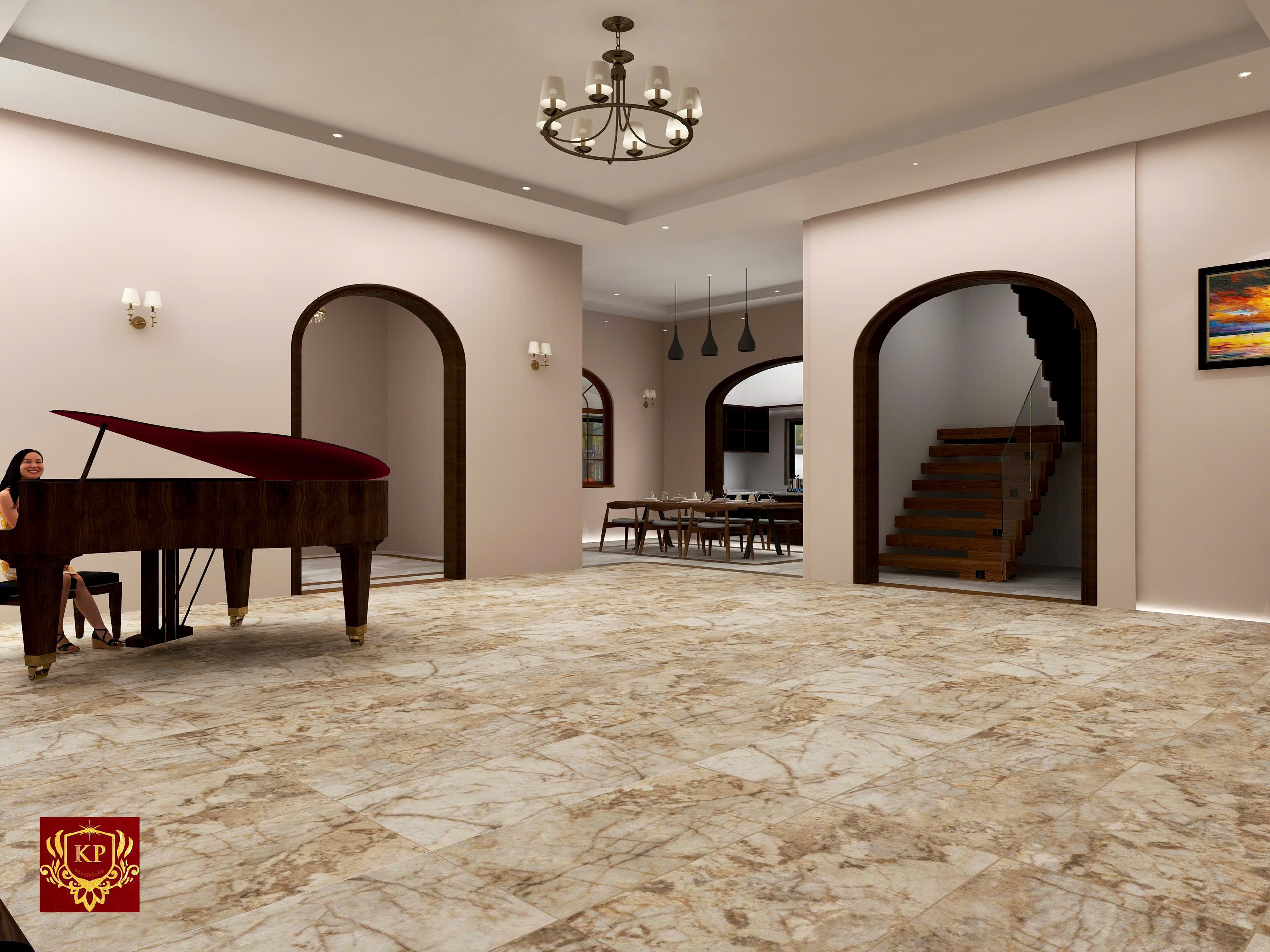 GẠCH ITALY LÊN 3D