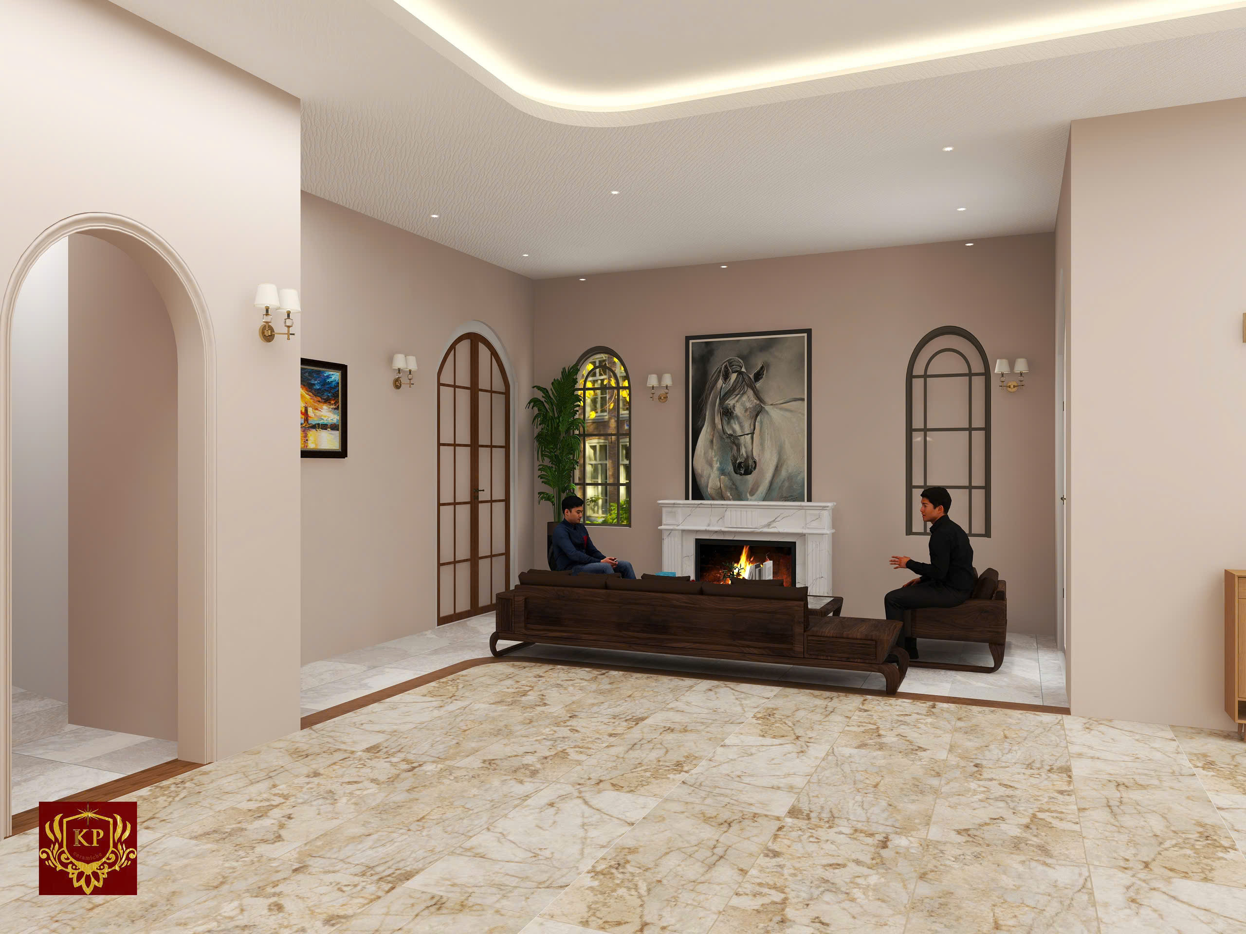 GẠCH ITALY LÊN 3D