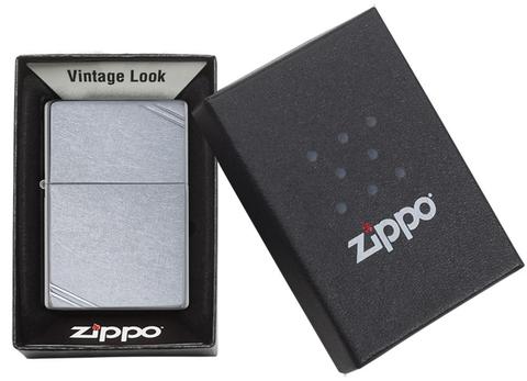 Zippo Street Chrome Vintage with Slashes 267 chất lượng hoa kỳ giá rẻ uy tín