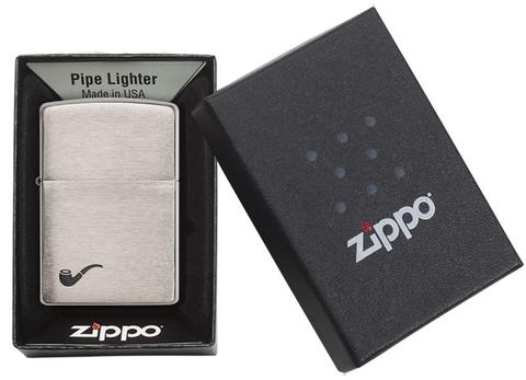 Zippo Brushed Chrome Pipe đẹp độc lại xì gà