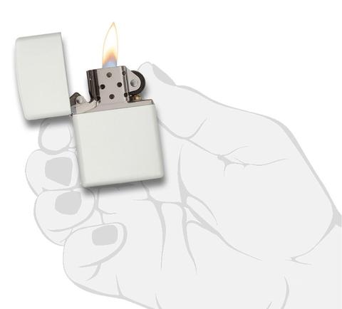 Zippo White Matte cao cấp giá rẻ