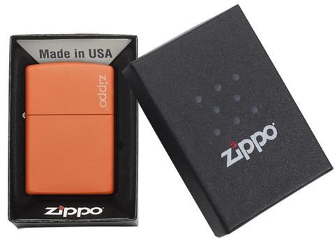 Zippo Orange Matte with Zippo Logo quà tặng tuyệt vời cho các bạn trẻ