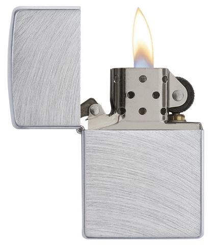 Zippo Chrome Arch Brushed Chrome zippo usa