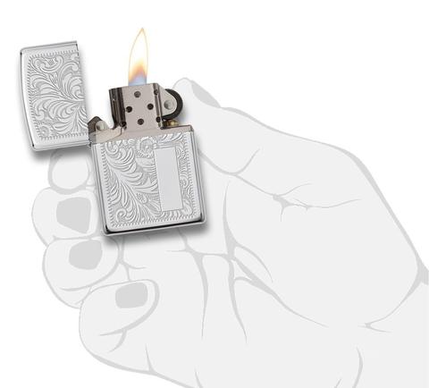 Zippo Venetian Chrome quà tặng bạn thân sếp đồng nghiệp