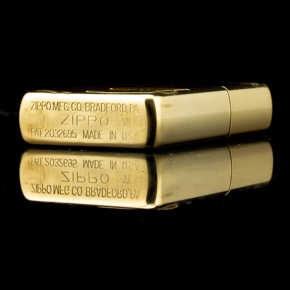 Zippo Vintage 1937 High Polished Brass 1991 VII Chặt Góc Bóng Đồng Khối