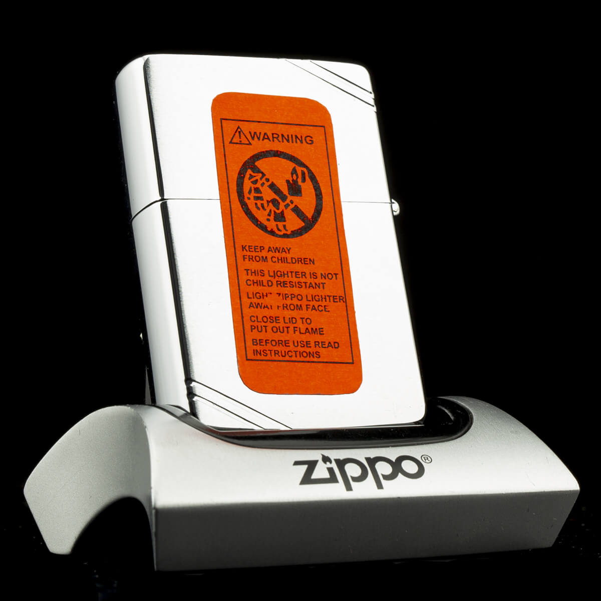 Zippo Vintage 1937 Brushed Chrome 1992 VIII Chặt Góc Nhám