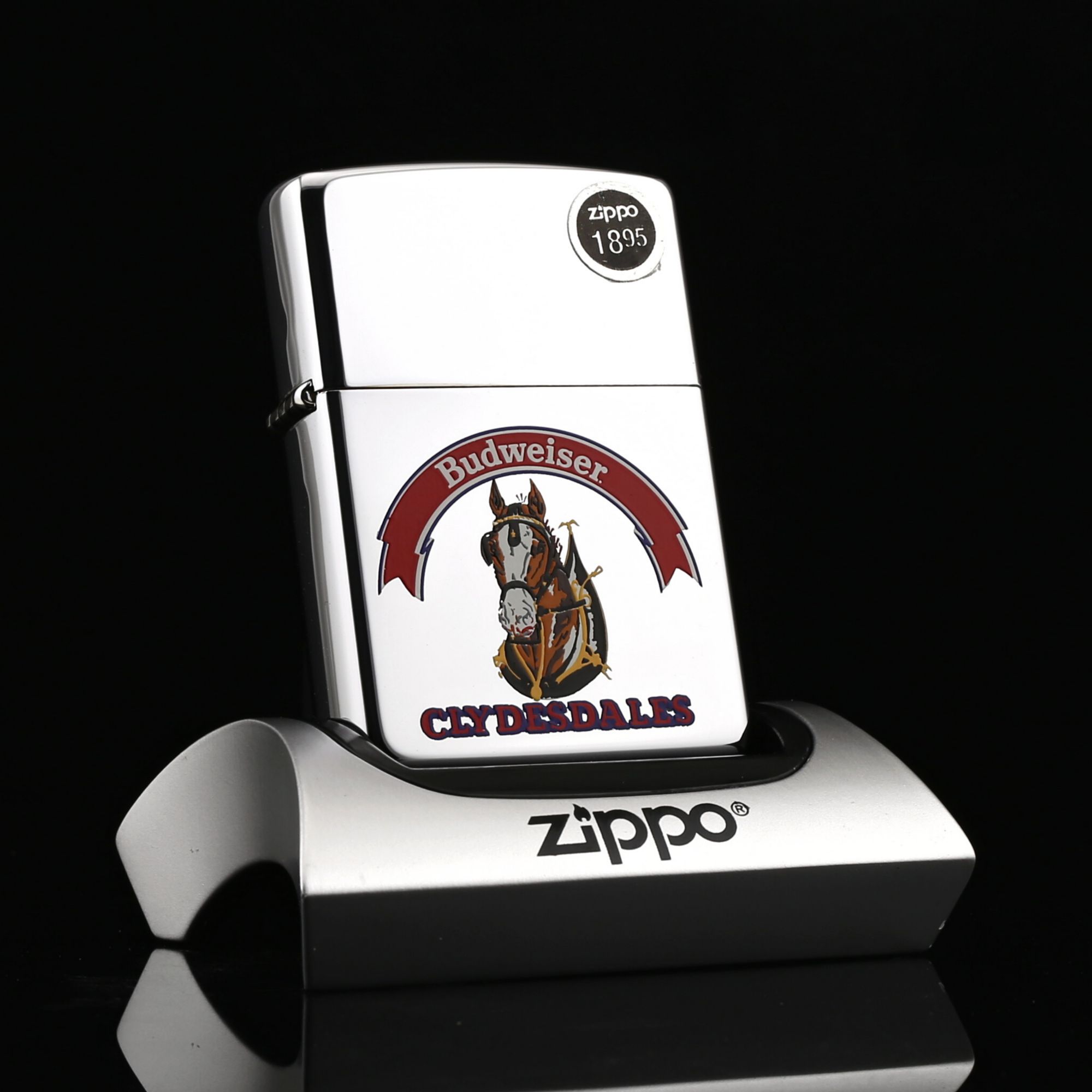 Zippo-hang-bia-BUDEWISER-CLYDESDALES-1995-XI-la-ma-co-dien