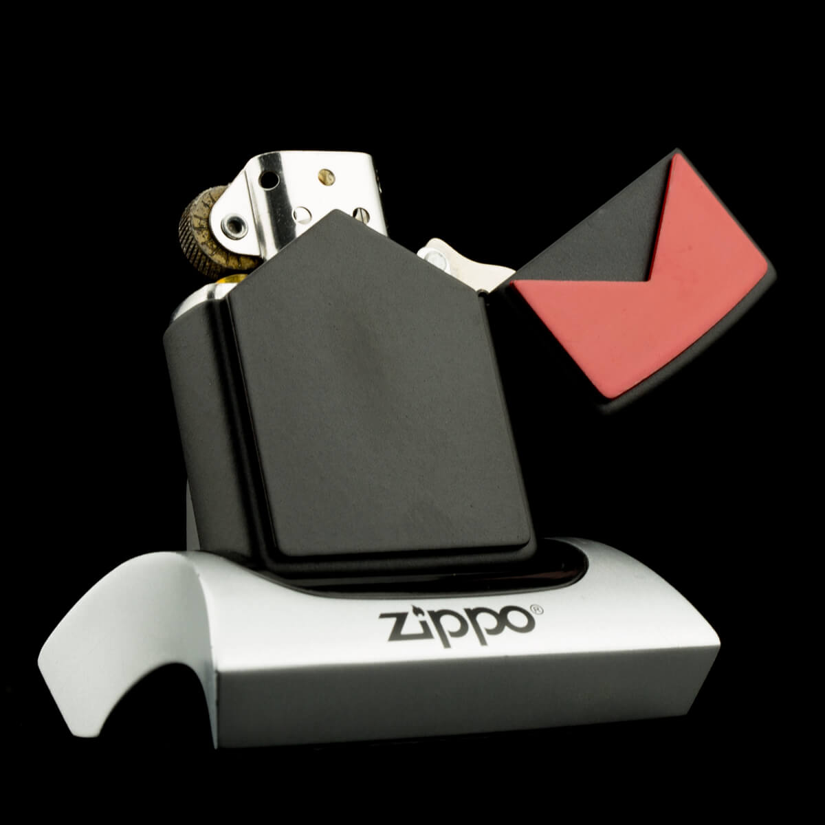 Zippo Marlboro Red Black Double Sides Emblem XII 1996