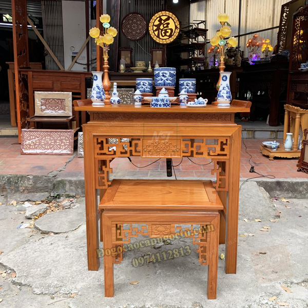 bàn thờ gỗ gụ