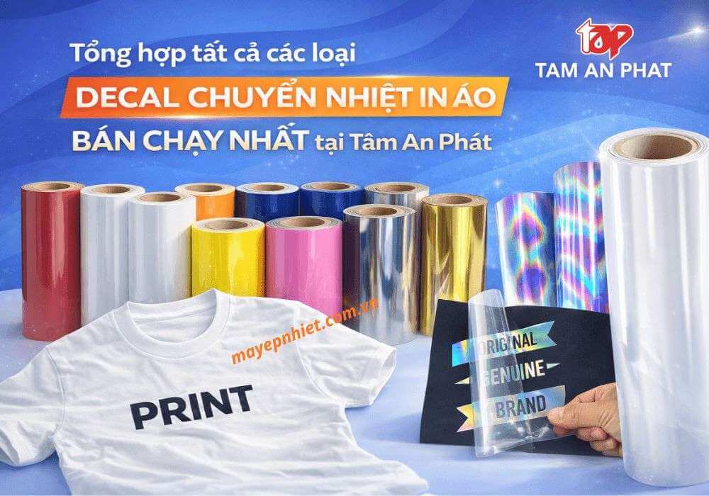 Decal chuyển nhiệt - decal in áo thun đủ màu Tâm An Phát