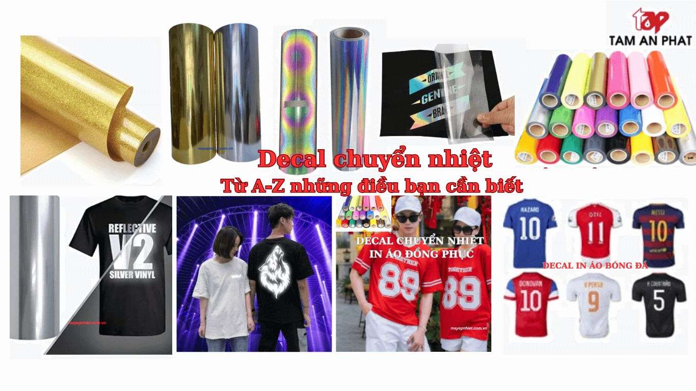 Decal in áo là gì? Tất tần tật về decal chuyển nhiệt, decal ép áo từ A-Z