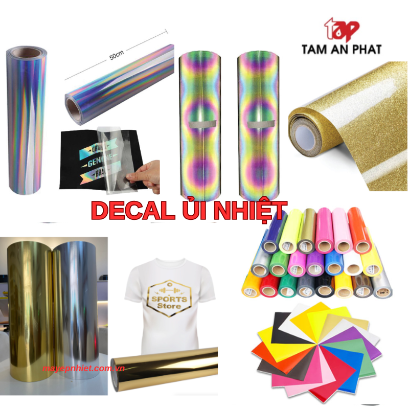 Decal ủi nhiệt lên áo - in decal chuyển nhiệt
