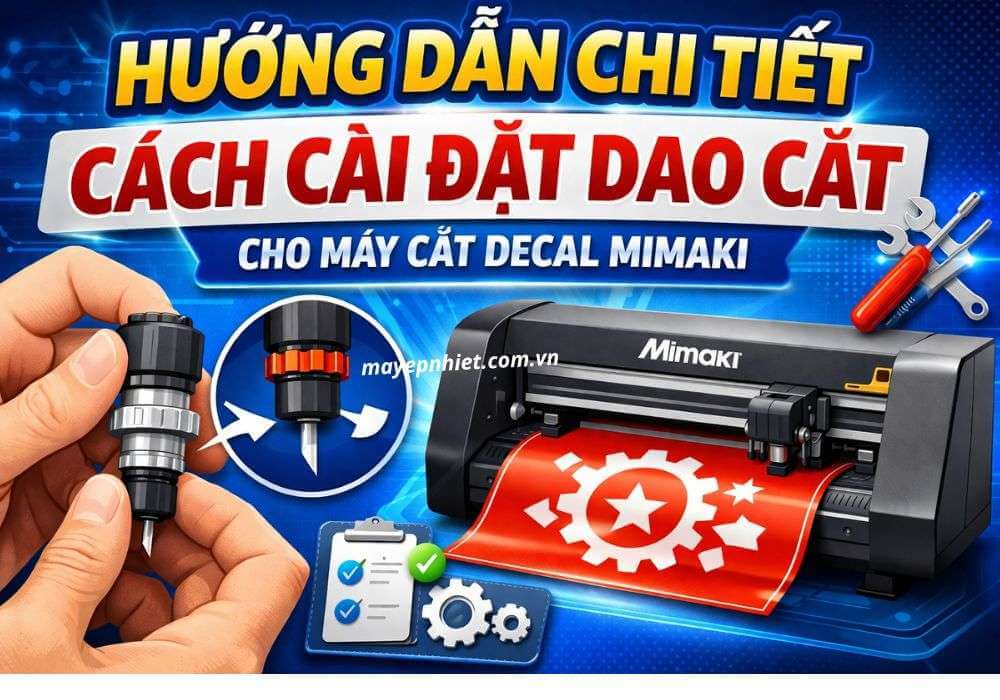 Hướng Dẫn Chi Tiết Cách Cài Đặt Dao Cắt Cho Máy Cắt Decal Mimaki