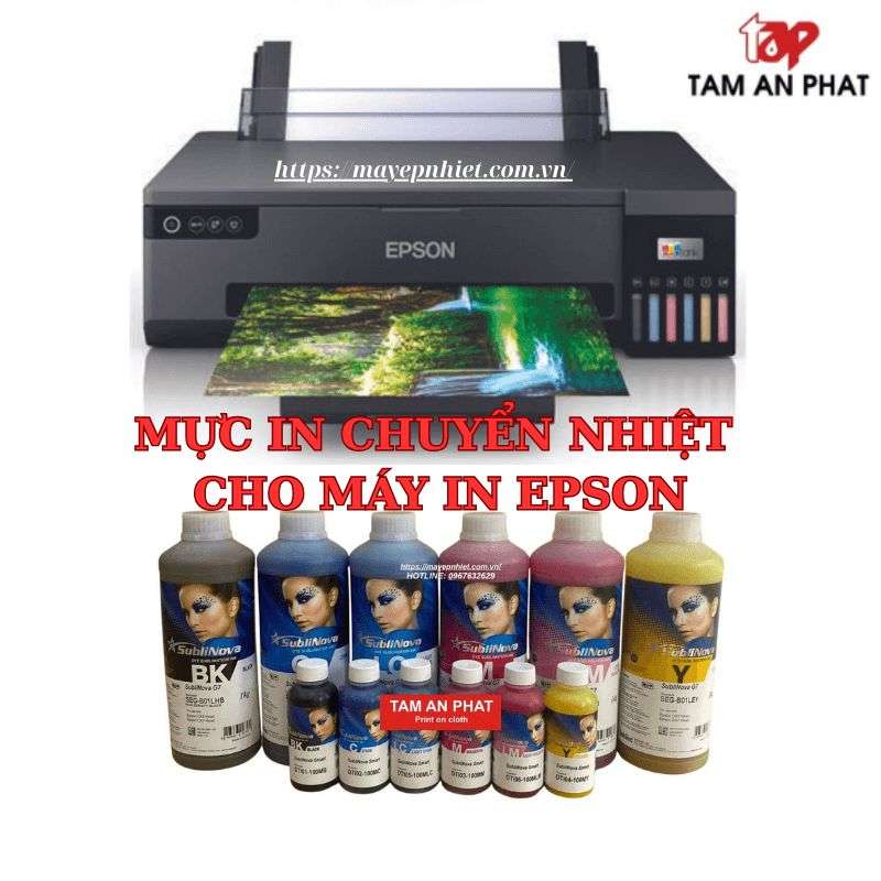 Top mực in chuyển nhiệt chất lượng cho máy in Epson tốt nhất 2026