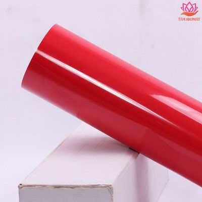 Decal chuyển nhiệt PVC Trung Quốc khổ 0,61x50m màu đỏ