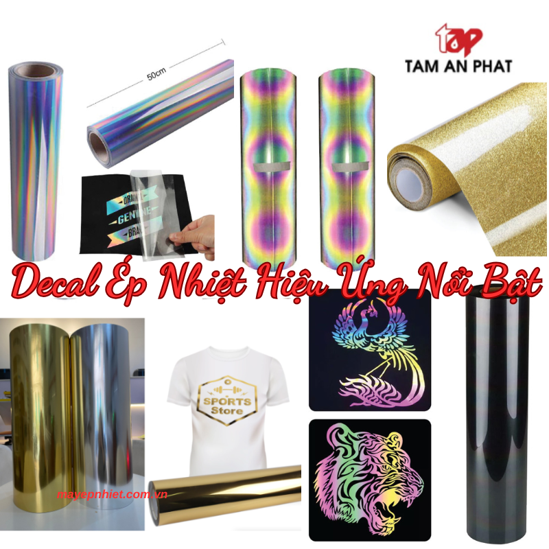 Decal ủi nhiệt lên áo hiệu ứng màu sắc đặc biệt