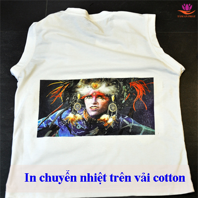 In chuyển nhiệt trên vải cotton