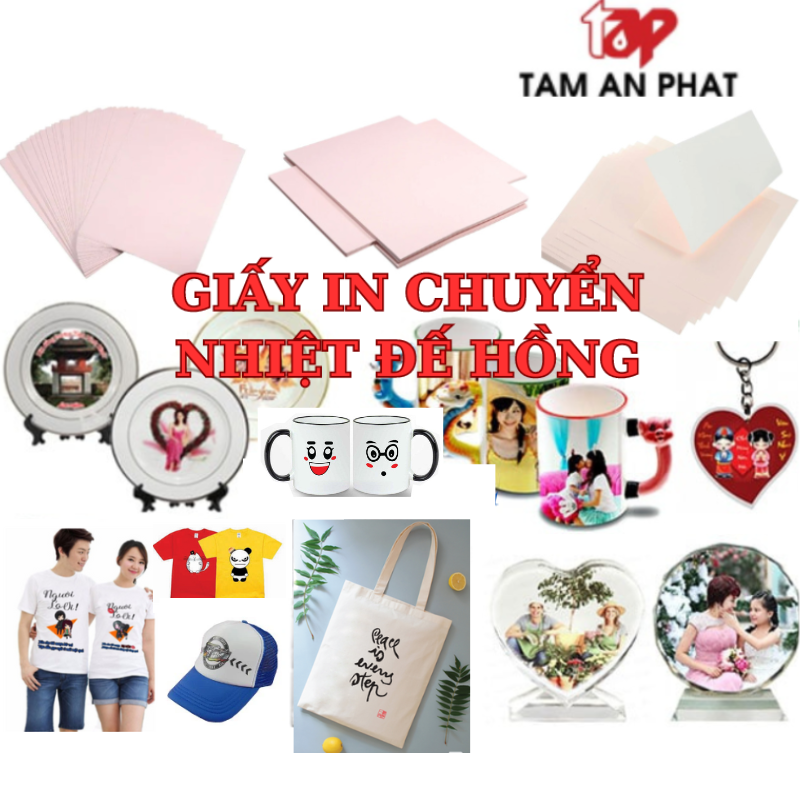 Giấy in chuyển nhiệt đế hồng A4