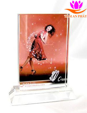 Phôi pha lê hình chữ nhật 12cm x 23cm