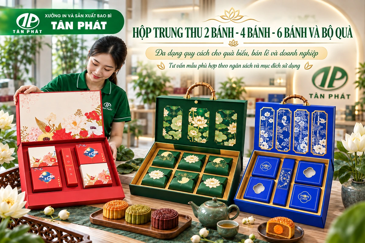 Các cấu hình hộp Trung thu 2 bánh 4 bánh 6 bánh và bộ quà