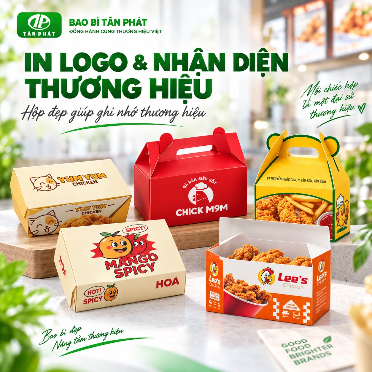 Bao bì Tân Phát giúp nâng tầm thương hiệu đồ ăn nhanh