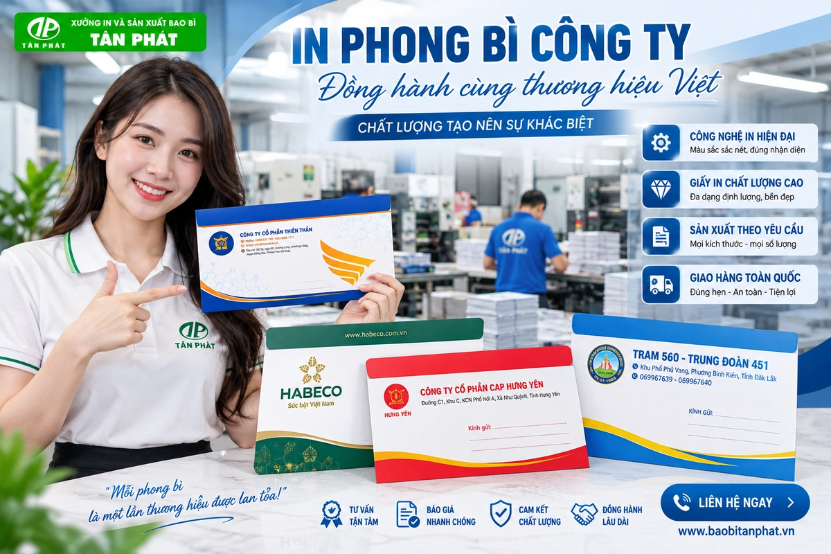 In phong bì doanh nghiệp giải pháp đồng bộ nhận diện