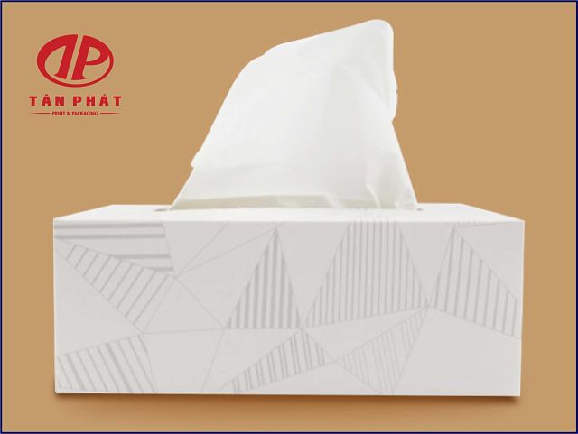 in hộp đựng khăn giấy
