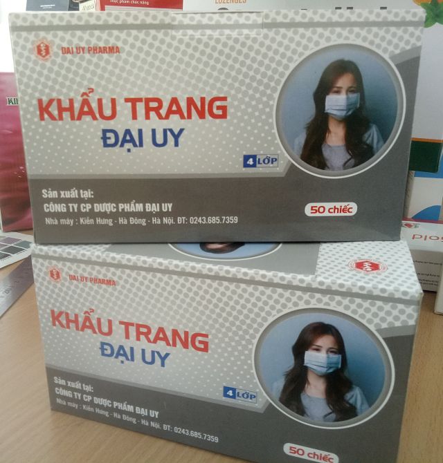 Hộp giấy đựng khẩu trang