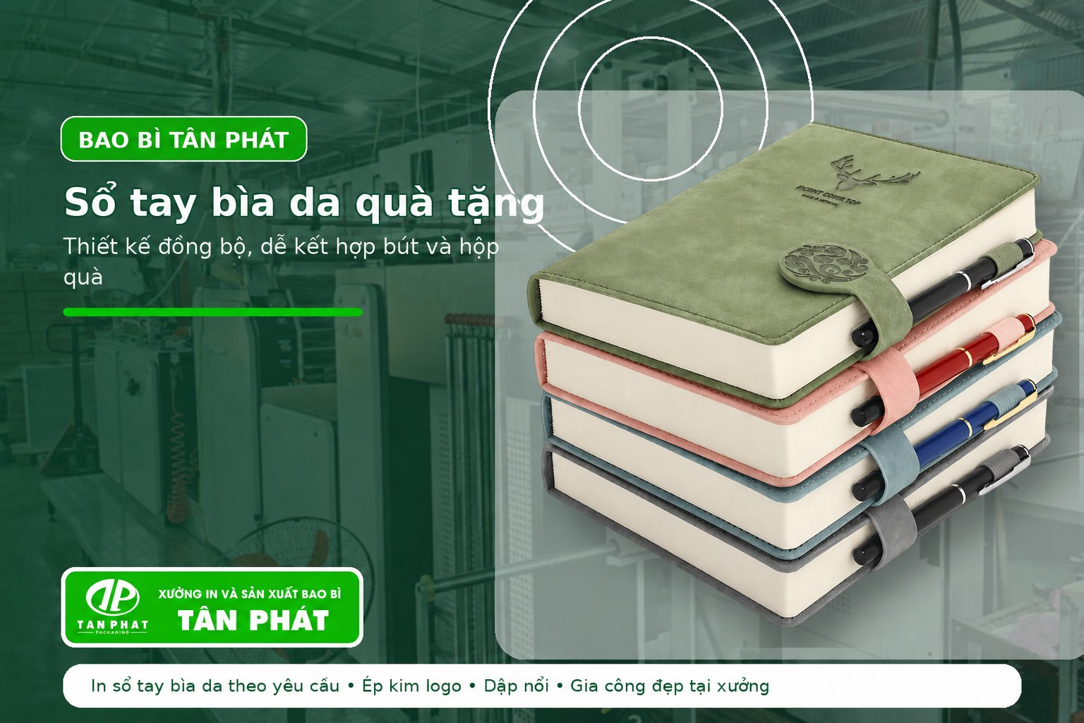 sổ tay bìa da quà tặng doanh nghiệp