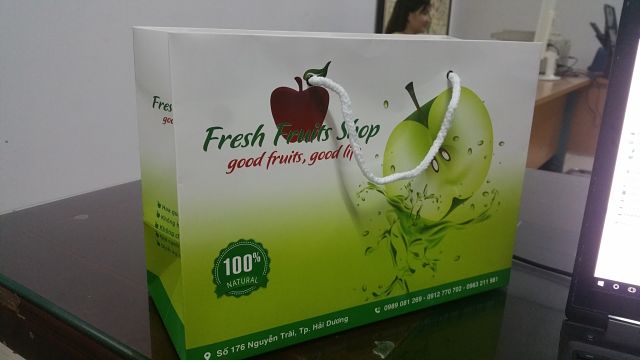 in túi giấy đựng trái cây theo yêu cầu