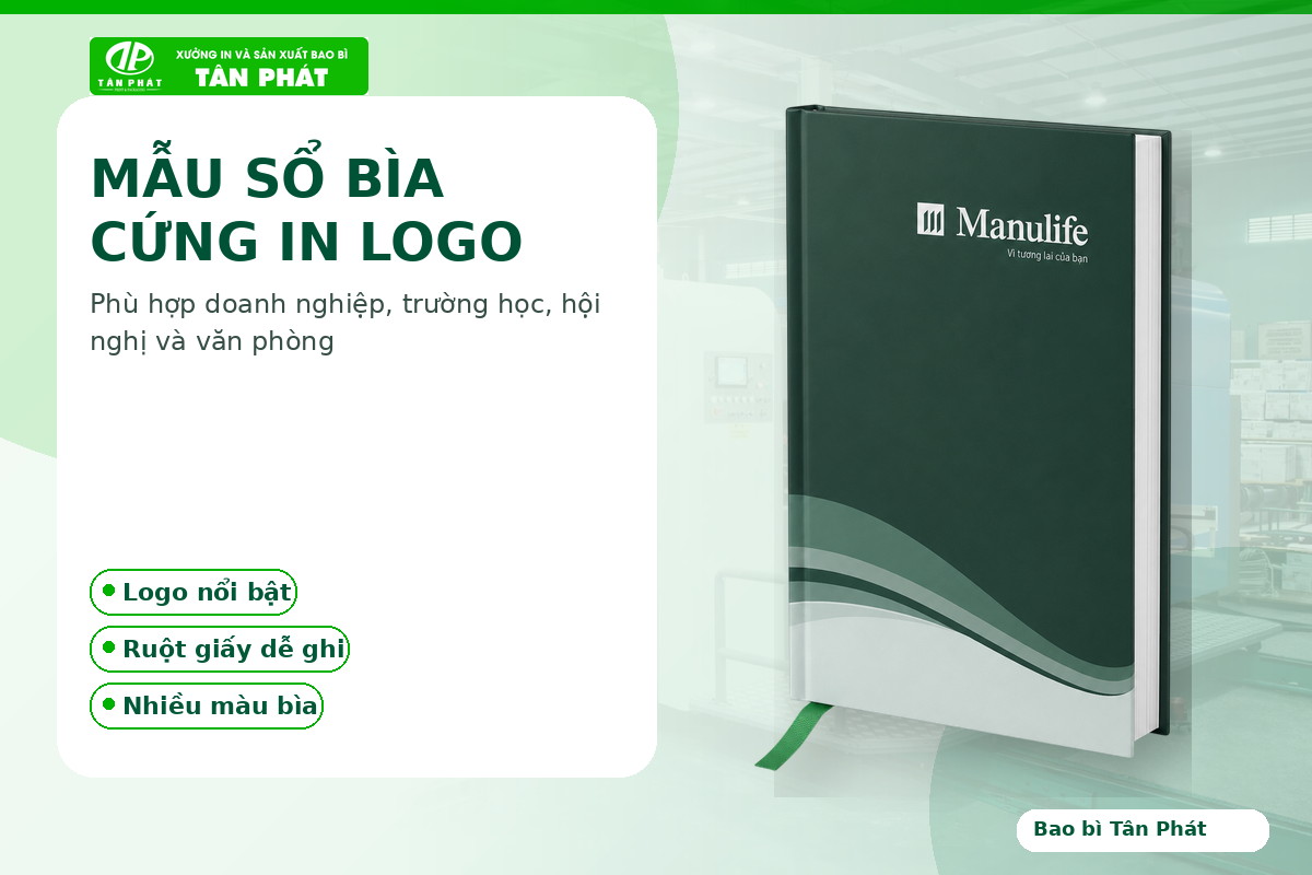 mẫu sổ tay bìa cứng in logo doanh nghiệp